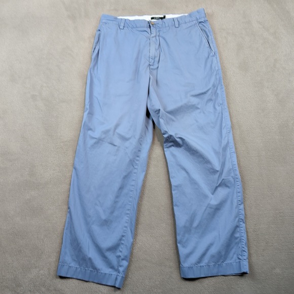 J.Crew Chino Pants 34x30 Mens Blue Cotton Straight Leg Casual Trousers — photo 2
